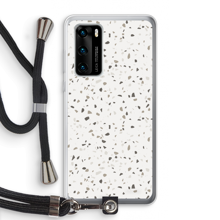 Terrazzo N°14: Huawei P40 Transparant Hoesje met koord