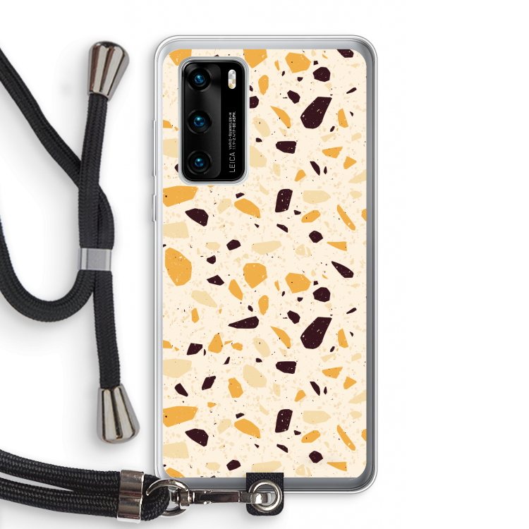 Terrazzo N°13: Huawei P40 Transparant Hoesje met koord