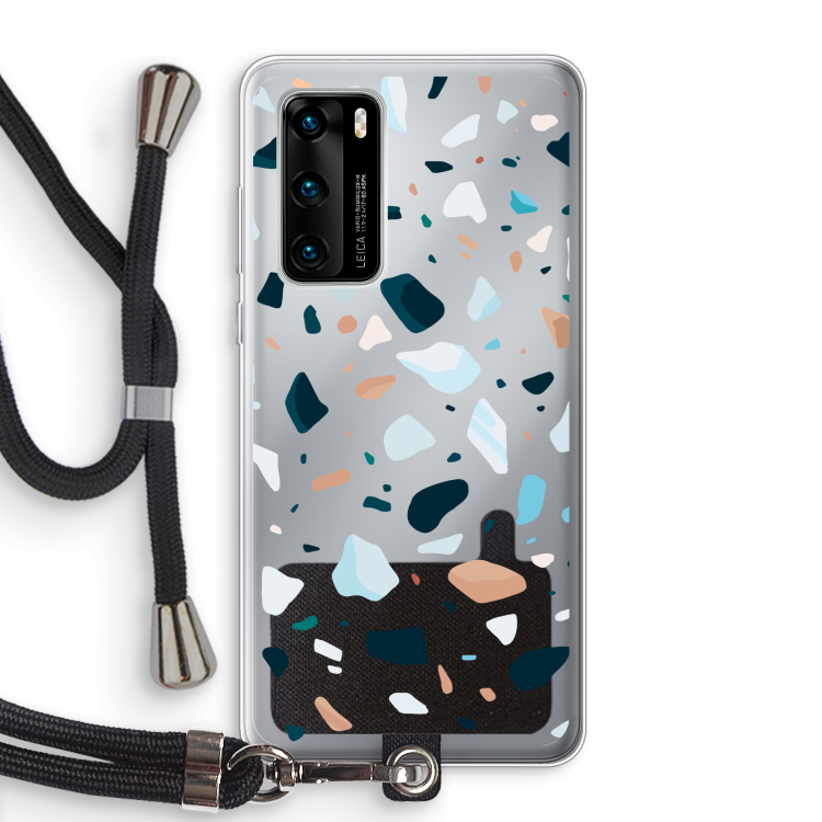 Terrazzo N°13: Huawei P40 Transparant Hoesje met koord
