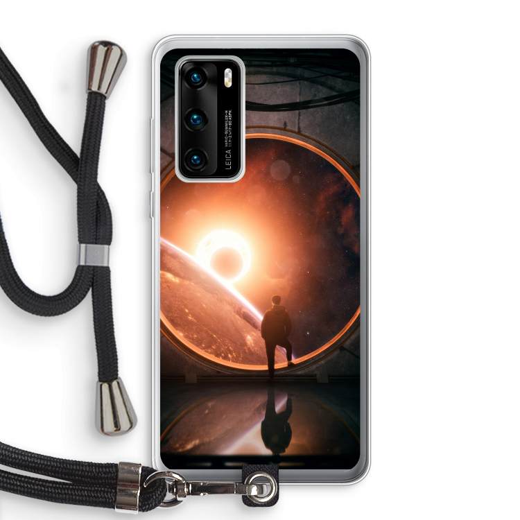 Ephemeral: Huawei P40 Transparant Hoesje met koord