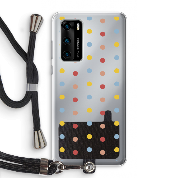 Bollen: Huawei P40 Transparant Hoesje met koord