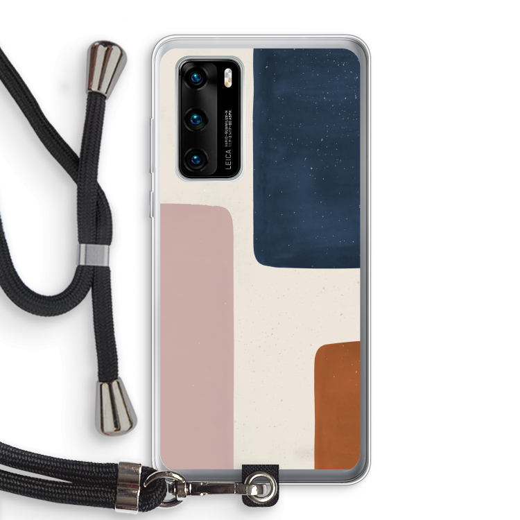 Geo #5: Huawei P40 Transparant Hoesje met koord