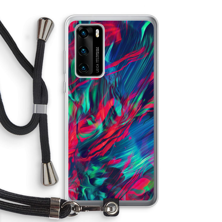Pilgrims Of The Sea: Huawei P40 Transparant Hoesje met koord