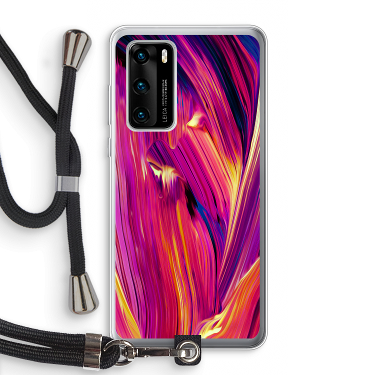 Phoenix: Huawei P40 Transparant Hoesje met koord
