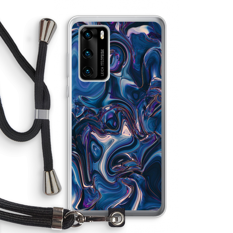 Mirrored Mirage: Huawei P40 Transparant Hoesje met koord