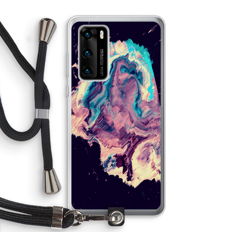 Cosmic Silence: Huawei P40 Transparant Hoesje met koord