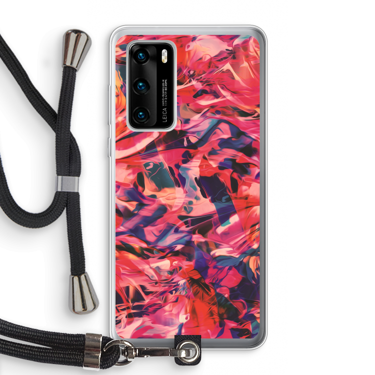 California: Huawei P40 Transparant Hoesje met koord