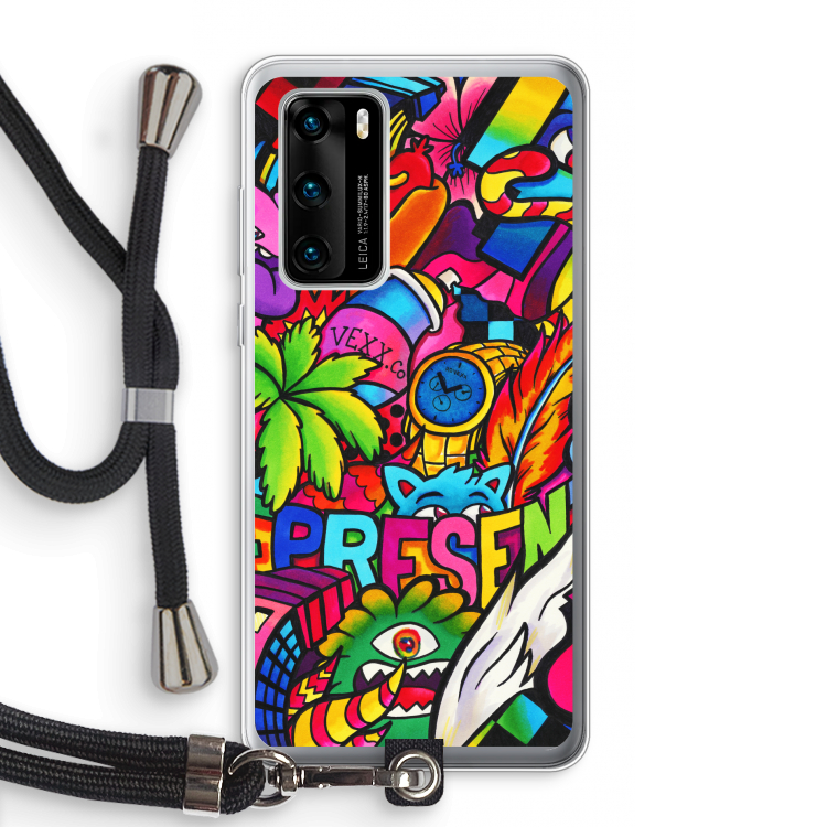 Represent: Huawei P40 Transparant Hoesje met koord