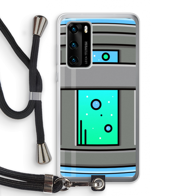 Chug Bottle: Huawei P40 Transparant Hoesje met koord