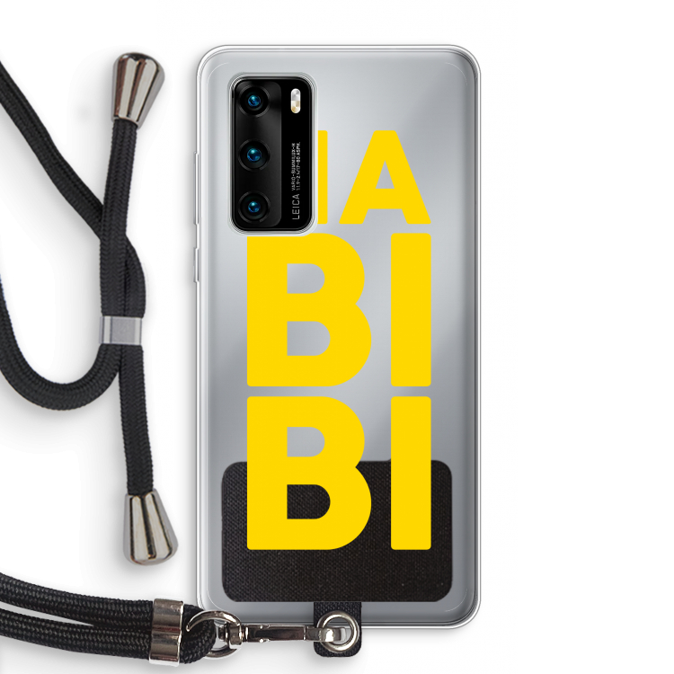 Habibi Majorelle : Huawei P40 Transparant Hoesje met koord