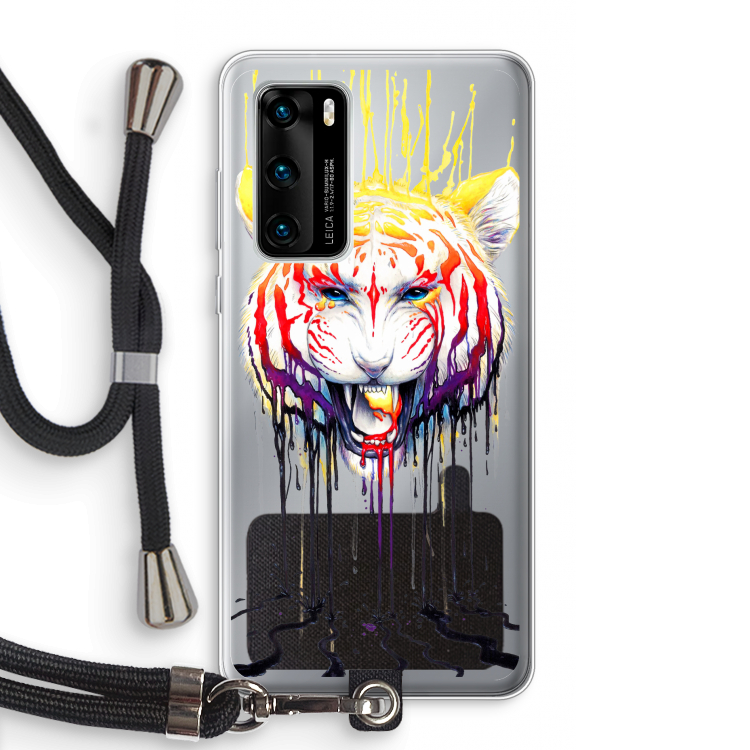 Fading: Huawei P40 Transparant Hoesje met koord