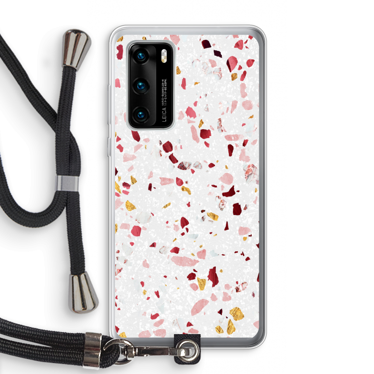 Terrazzo N°9: Huawei P40 Transparant Hoesje met koord