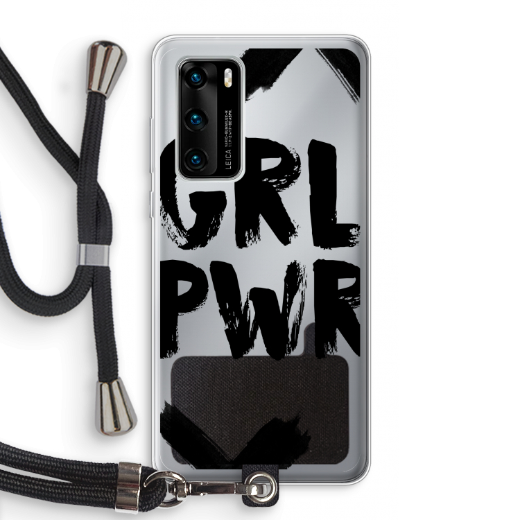 Girl Power #2: Huawei P40 Transparant Hoesje met koord