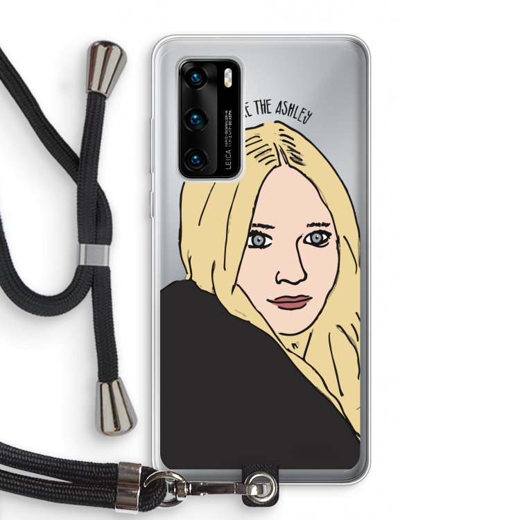 Ashley: Huawei P40 Transparant Hoesje met koord