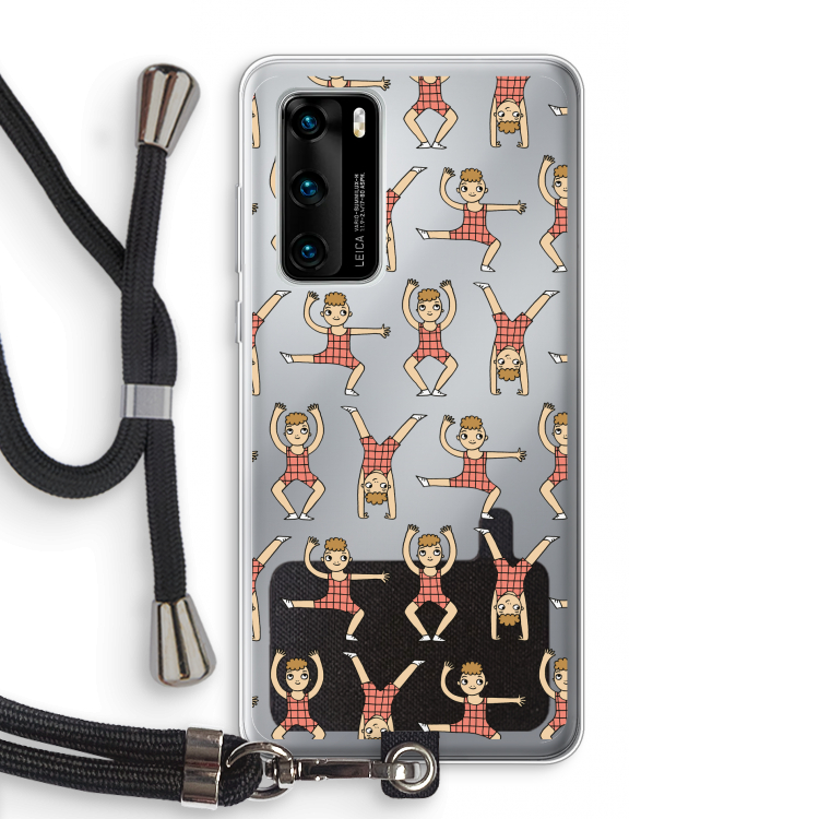 Gymboys: Huawei P40 Transparant Hoesje met koord