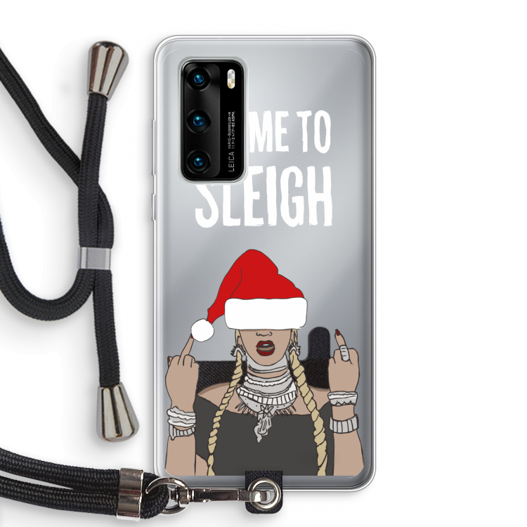Came To Sleigh: Huawei P40 Transparant Hoesje met koord