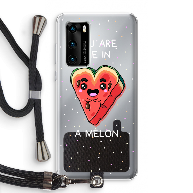One In A Melon: Huawei P40 Transparant Hoesje met koord
