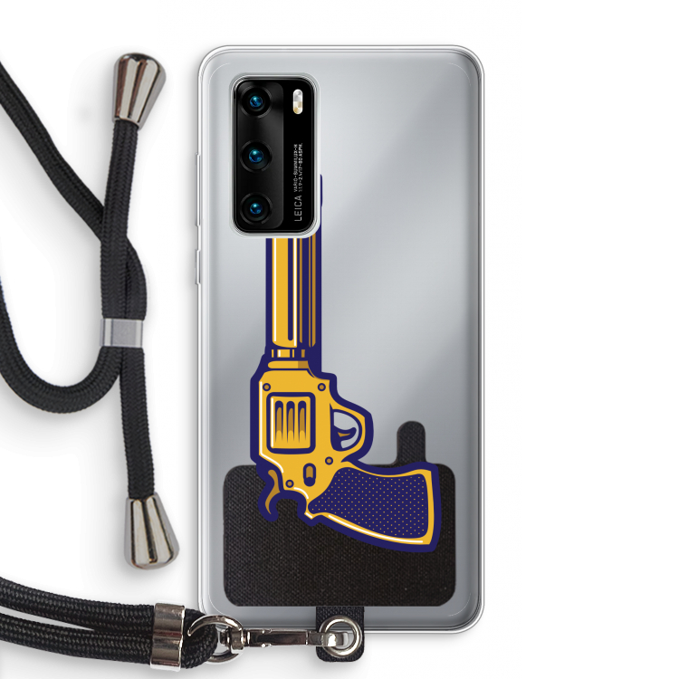 Pew Pew Pew: Huawei P40 Transparant Hoesje met koord