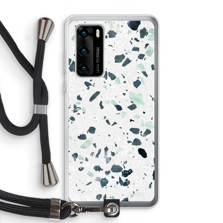 Terrazzo N°2: Huawei P40 Transparant Hoesje met koord