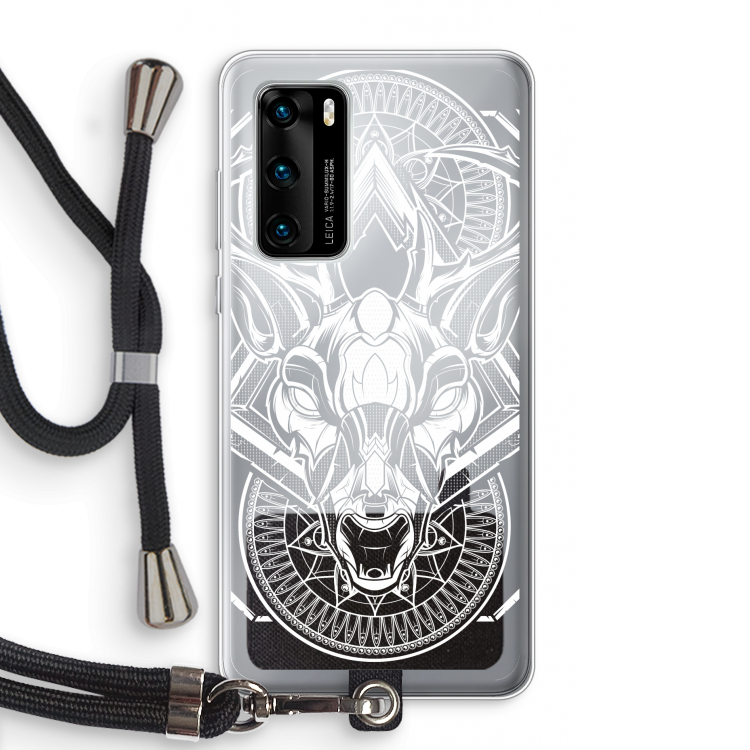 Oh Deer: Huawei P40 Transparant Hoesje met koord