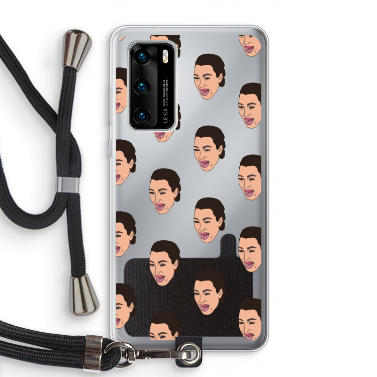 Ugly Cry Call: Huawei P40 Transparant Hoesje met koord