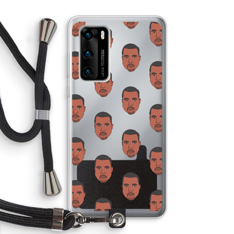 Kanye Call Me?: Huawei P40 Transparant Hoesje met koord