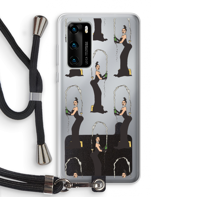 Pop Some Kim: Huawei P40 Transparant Hoesje met koord