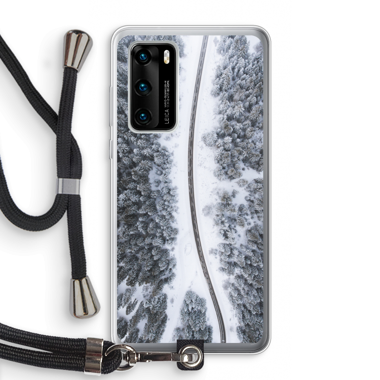 Snøfall: Huawei P40 Transparant Hoesje met koord