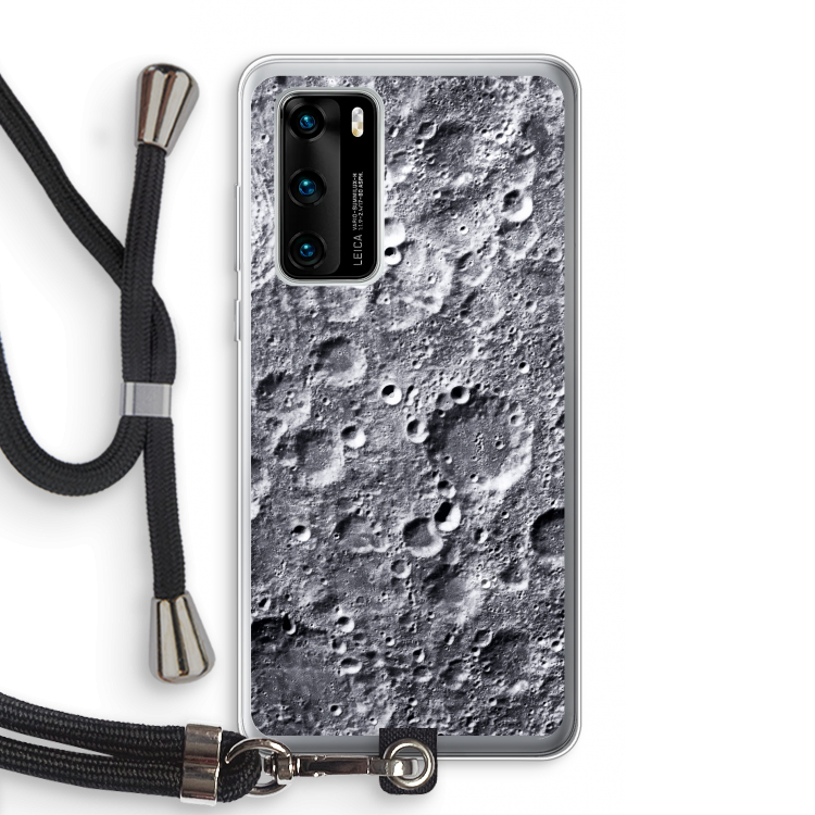Maanlandschap: Huawei P40 Transparant Hoesje met koord