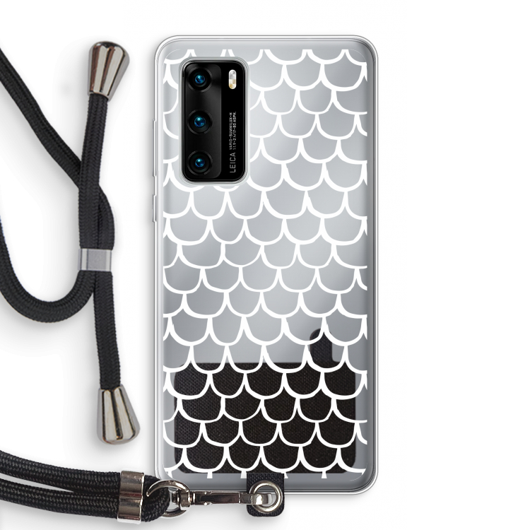 Dakpannetjes: Huawei P40 Transparant Hoesje met koord