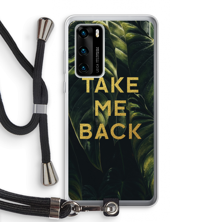 Take me back: Huawei P40 Transparant Hoesje met koord