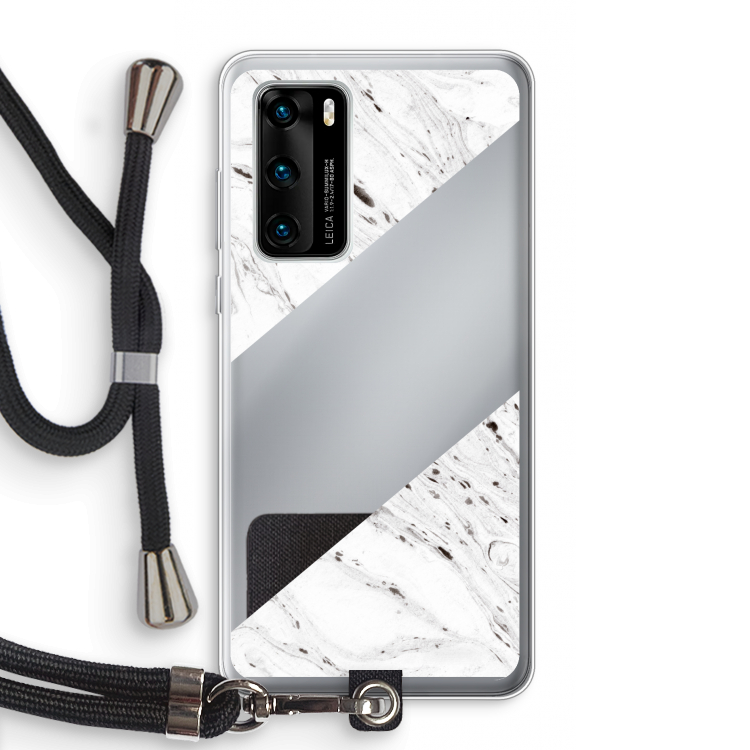 Biggest stripe: Huawei P40 Transparant Hoesje met koord