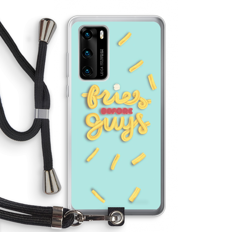 Always fries: Huawei P40 Transparant Hoesje met koord