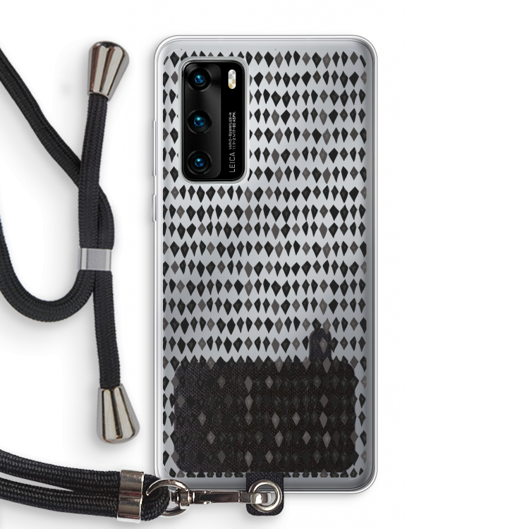 Crazy shapes: Huawei P40 Transparant Hoesje met koord
