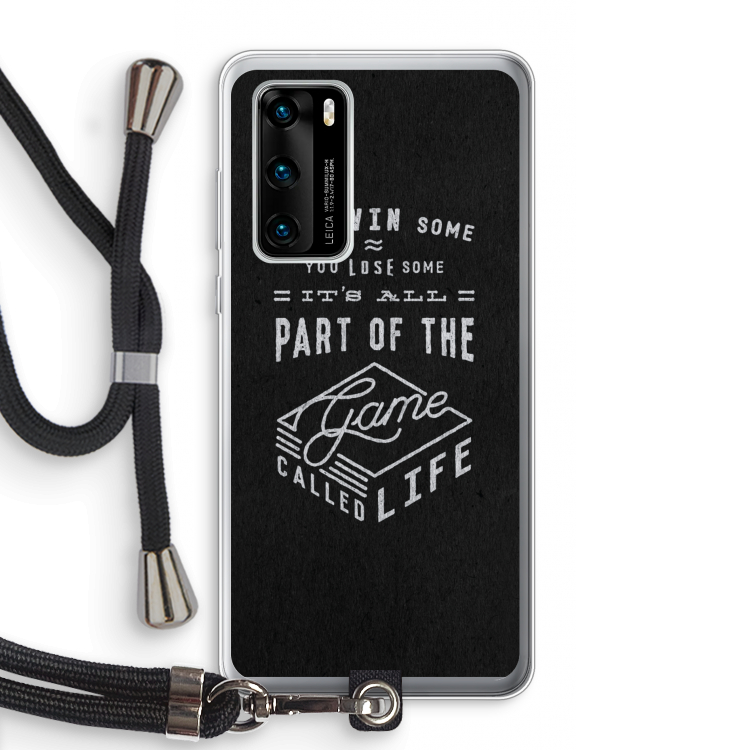 Life: Huawei P40 Transparant Hoesje met koord