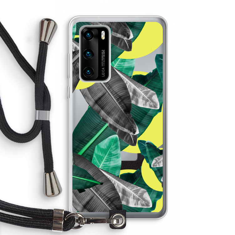 Fantasie jungle: Huawei P40 Transparant Hoesje met koord