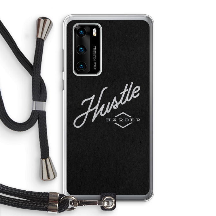 Hustle: Huawei P40 Transparant Hoesje met koord