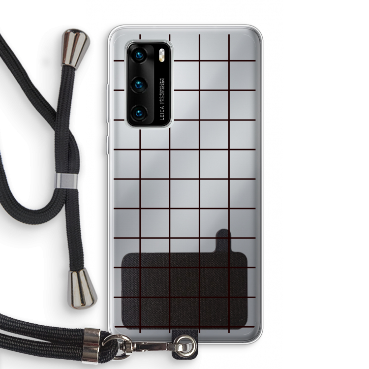 Rooster: Huawei P40 Transparant Hoesje met koord