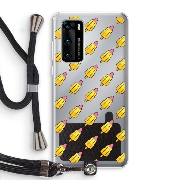 Waterijsjes: Huawei P40 Transparant Hoesje met koord
