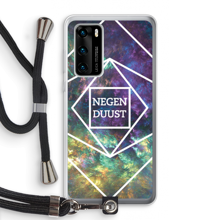 Negenduust ruimte: Huawei P40 Transparant Hoesje met koord