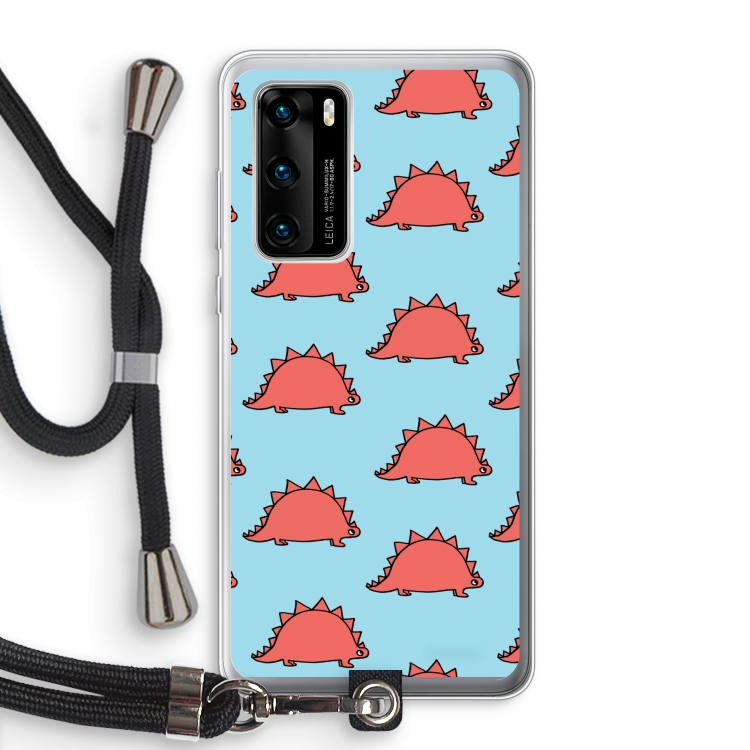 Dinosawrr: Huawei P40 Transparant Hoesje met koord