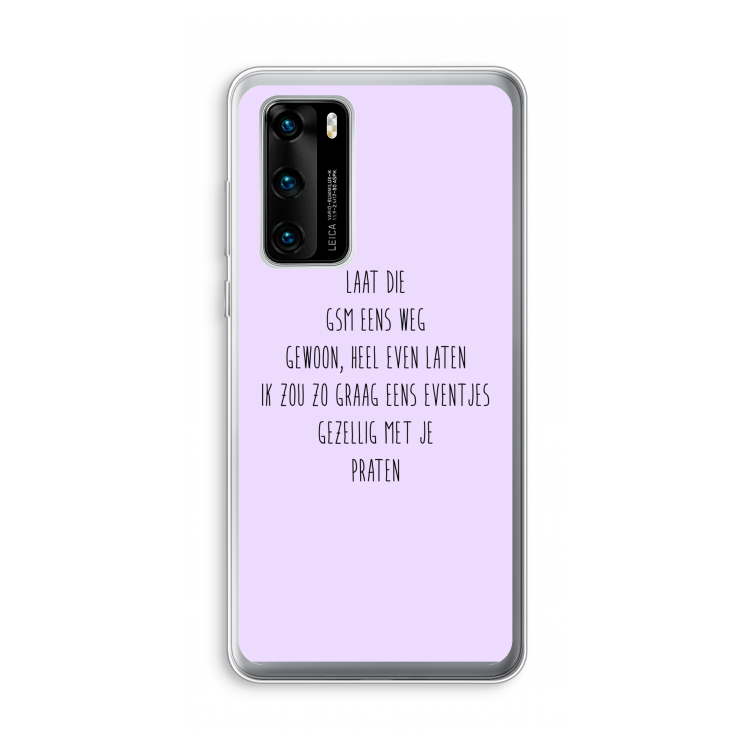 GSM: Huawei P40 Transparant Hoesje