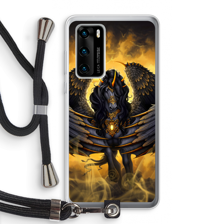 Pegasus: Huawei P40 Transparant Hoesje met koord