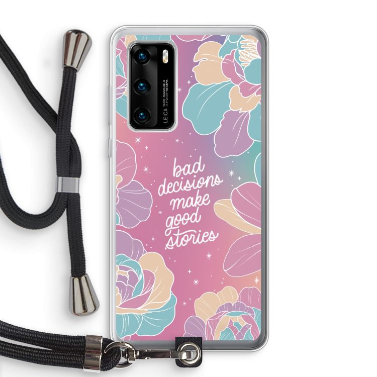 Good stories: Huawei P40 Transparant Hoesje met koord