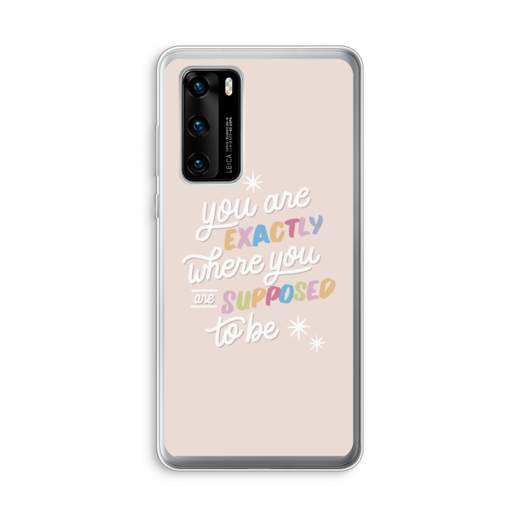 Right Place: Huawei P40 Transparant Hoesje