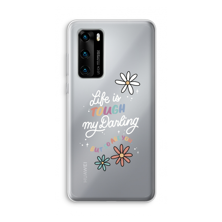 Tough Life: Huawei P40 Transparant Hoesje