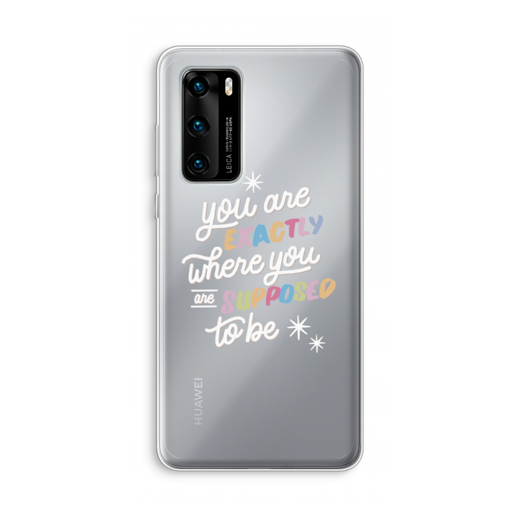 Right Place: Huawei P40 Transparant Hoesje