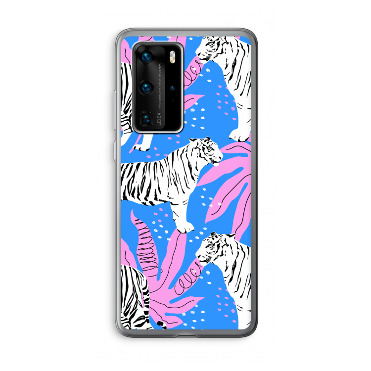 Tijger: Huawei P40 Pro Transparant Hoesje