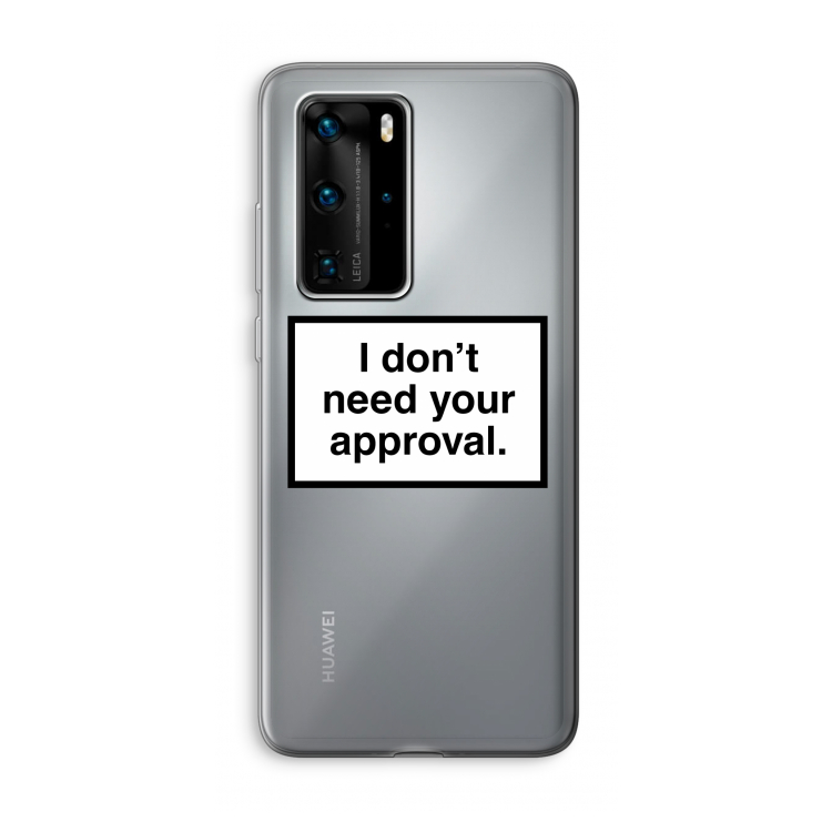 Don't need approval: Huawei P40 Pro Transparant Hoesje