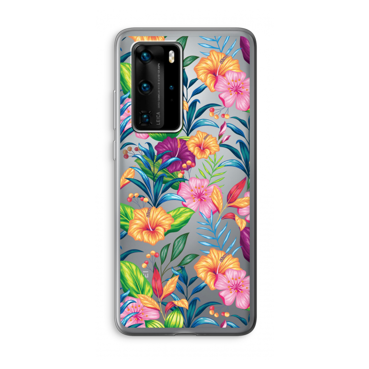 Tropisch 2: Huawei P40 Pro Transparant Hoesje